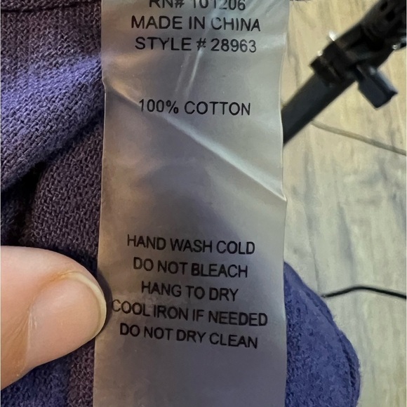 Soft Surroundings Ombré Blue Button Up Tunic - Picture 5 of 7